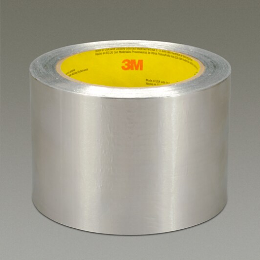3M(TM) Aluminum Foil Tape 4380 3" x 55 yd Roll Flat