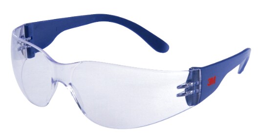 2720 Classic clear Spectacles Blue arms White Background