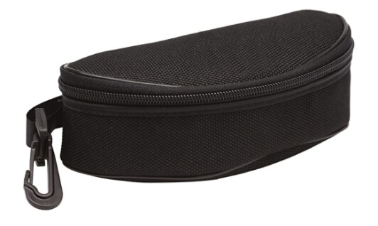 Soft case with zipper, belt loop and snap clasp