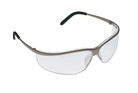 Metaliks Sport Brushed Nickel Frame, Clear Anti-Fog Lens