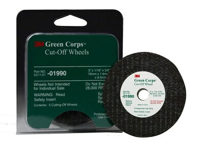 3M(TM) Green Corps(TM) Cut-Off Wheels, PN 01990