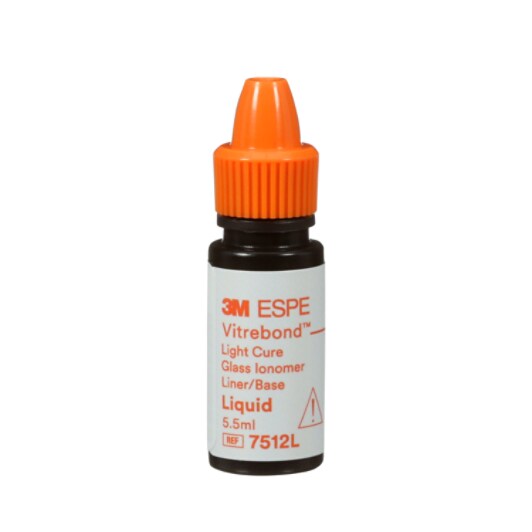 Vitrebond Light Cure Glass Ionomer Liquid Refill, 7512L