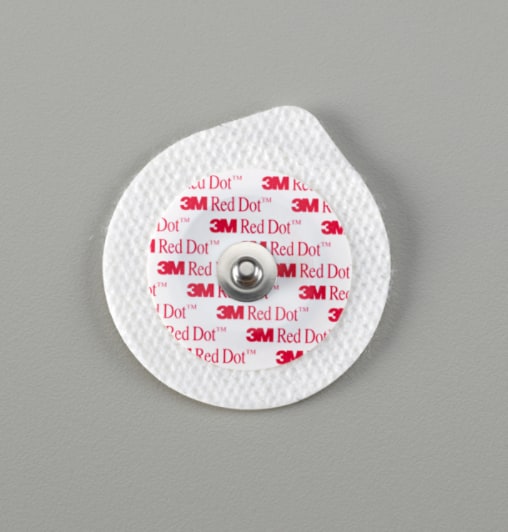 Red Dot Monitoring Electrodes with Soft Cloth Backing 2245-50