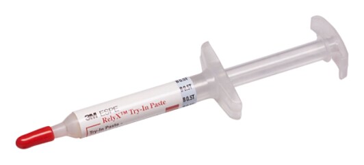 RelyX Try-In Paste Syringe - B0.5/White, 7614B0.5T