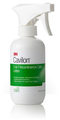 Cavilon 3-in-1 Incontinence Care Lotion 3383, 8 oz. Spray bottle