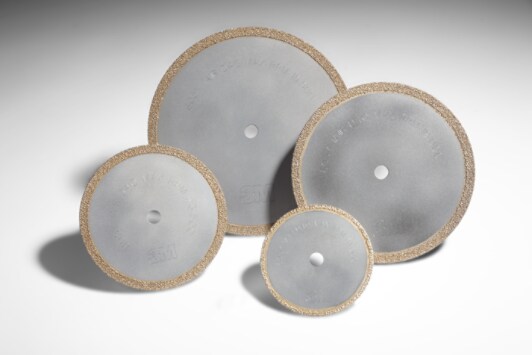 3M(TM) Diamond Cut-Off Wheels 605Y Continuous Rim 3"4"5"6" Group