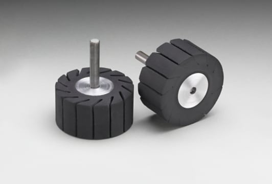 3M(TM) Rubber Slotted Expander Wheel 77720, 2"x1" 1/4 dia Shank