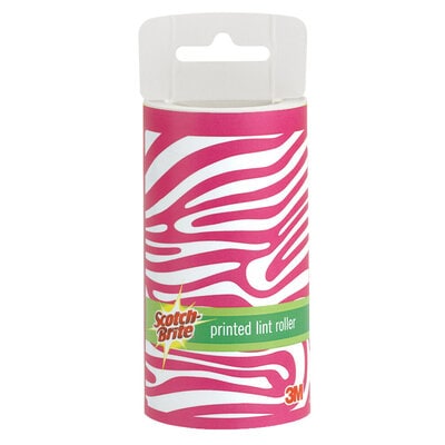 836RS-Z Scotch-Brite Printed Lint Roller Refill, Zebra Pattern