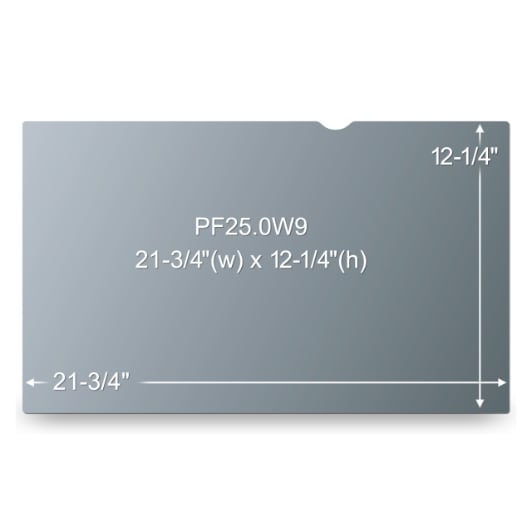 PF25.0W9  Widescreen Privacy Filter