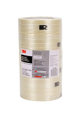 3M (TM) Filament Tape 8934 Clear, 12 mm x 55 m