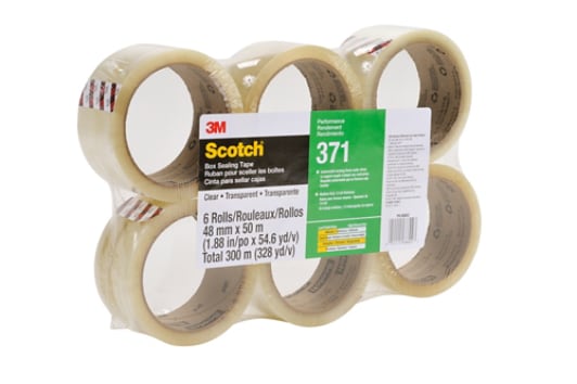 Scotch(R) Performance Box Sealing Tape 371 Clear