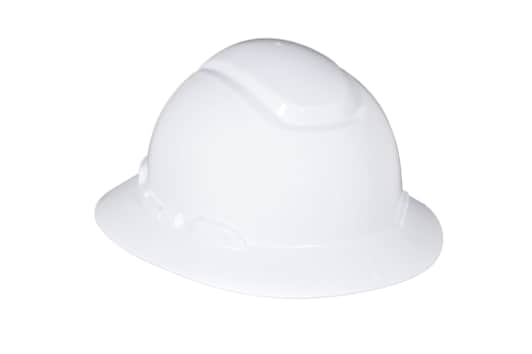 White Full Brim H-800 Hard Hat