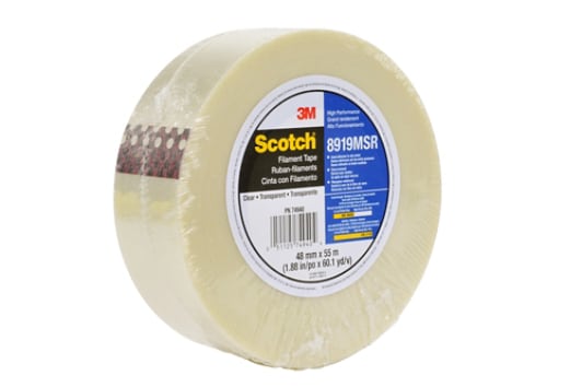 Scotch(R) Filament Tape 8919MSR Clear, 48 mm x 55 m