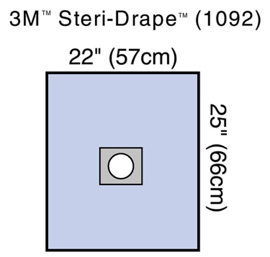Small Drape with Adhesive Aperture  Illustration 1092