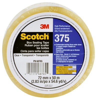 Scotch(R) High Performance Box Sealing Tape 375 72 mm x 50 m