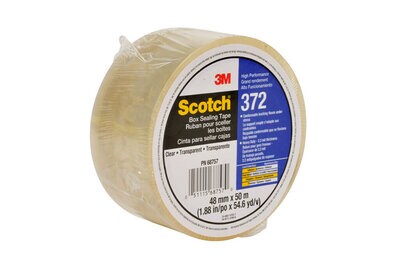 Scotch(R) High Performance Box Sealing Tape 372 Clear