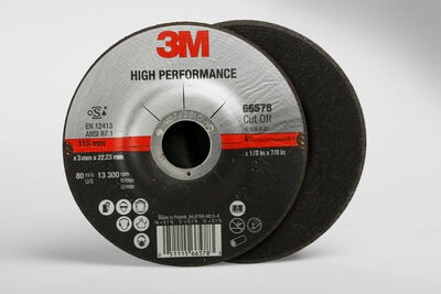 3M(TM) High Performance Cut-Off Whl T27,(66578) 4.5x.125x7/8in