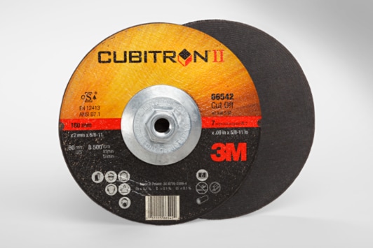 3M(TM) Cubitron(TM) II Cut-Off Whl T27 QC,(66542) 7 x09x5/8-11in