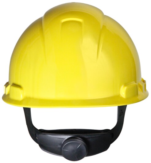 3M(TM) Hard Hat, Yellow 4-Point Ratchet Suspension H-702R, 20 ea