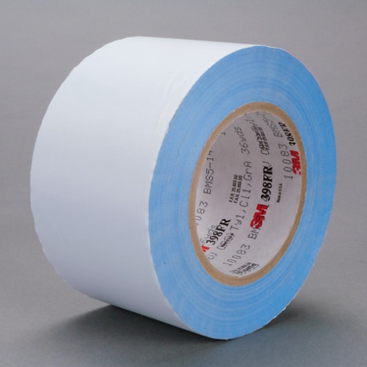 3M(TM) Glass Cloth Tape 398FR White, 2 inch