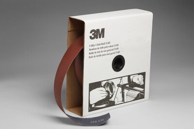 3M(TM) Utility Cloth Roll 314D, 2 in x 50 yd, J-weight