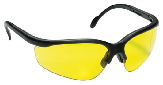 XF4 Safety Glasses, Black Frame, Yellow Lens 90959-00002