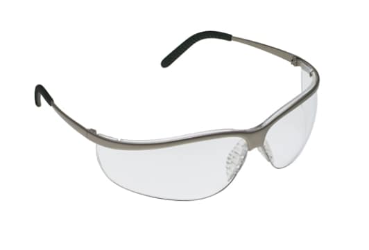 Metaliks Sport Brushed Nickel Frame, Clear Anti-Fog Lens
