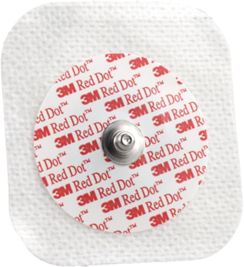 Red Dot Diaphoretic Soft Cloth Monitoring Electrode 2231, 2271