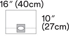 Refractive Surgl Drape Clr plastic Aperture Perf Illus 1022