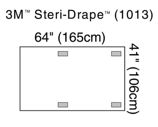 C-arm Drp Clr plas 4 Adh patch Illus 1013