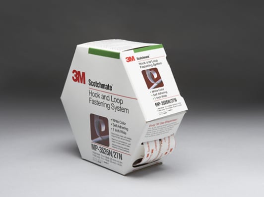 3M Scotchmate Reclosable Fastener MP-3526N/27N White Mini Pack