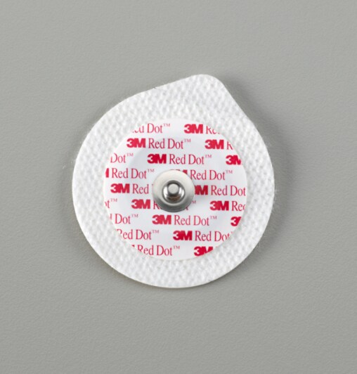 Red Dot Monitoring Electrodes with Soft Cloth Backing 2245-50