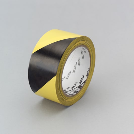 3M(TM) 766 Black_Yellow GP Vinyl Tape