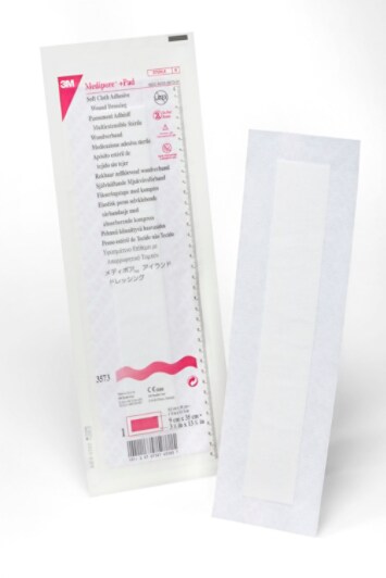 Medipore +Pad Soft Cloth Adhesive Wound Dressing 3573, white