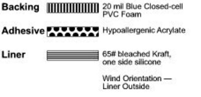 9780 Blue PVC Foam Tape illus