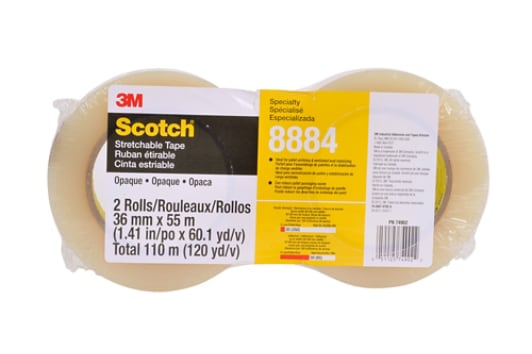 Scotch(R) Stretchable Tape 8884 Clear, 36 mm x 55 m