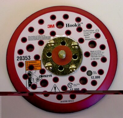 3M Hookit Clean Sanding LP Disc Pad PN20353, 5 inx3/8 inx5/16-24