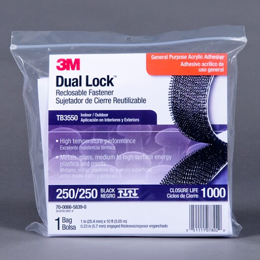 3M Dual Lock Reclosable Fastener TB3550 Trial Bag