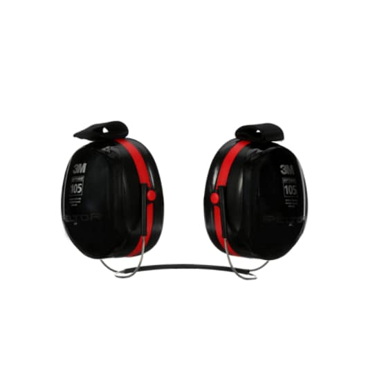 Behind-the-Ear Dual Cup Hearing Protect NRR 29 dB H10B, w Strap