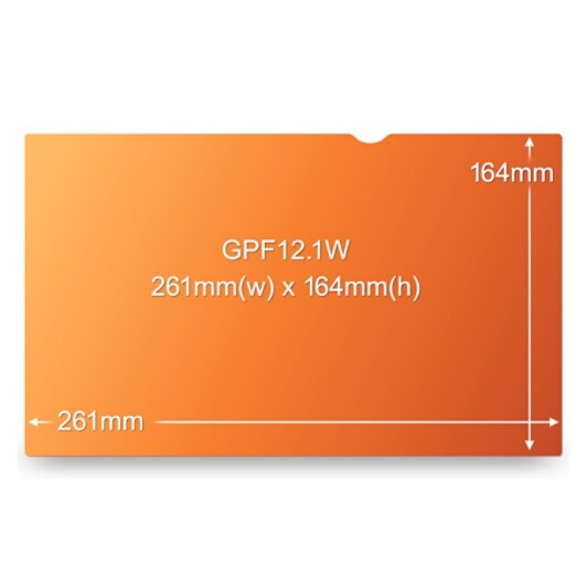 PF12.1 Widescreen Gold Privacy Filter