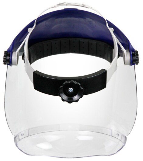 3M(TM) Ratchet Headgear with Clear Chin Protector HCP8, Head and