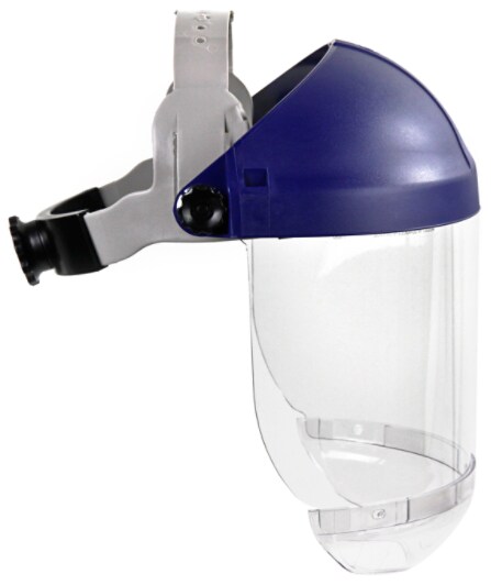 3M(TM) Ratchet Headgear with Clear Chin Protector HCP8, Head and