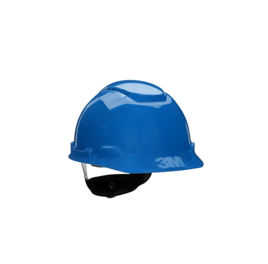3M(TM) Hard Hat, Vented Blue 4-Point Ratchet Suspension H-703V