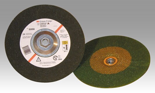 3M(TM) Green Corps(TM) Depressed Center Wheels - Close-up