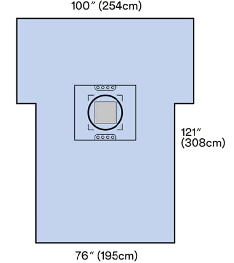 Cesarean Incise Section Sheet with Pouch Illus 7965