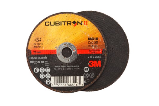 3M(TM) Cubitron(TM) II Cut-Off Whl T1,(66516) 3x.06x3/8in