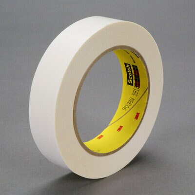 Repulpable Double Coated Web Splicing Tape 9038W White, 1 inch