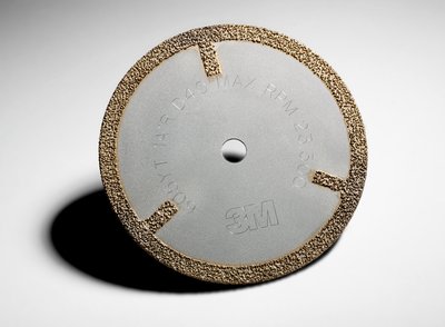 3M(TM) Diamond Cut-Off Wheel, 605YT Side Spoked, 4"