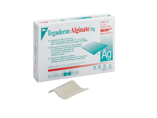 Alginate Ag Silver Dressing 90301 2x2