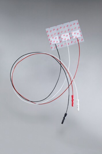 Red Dot Neonatal Prewired Electrodes 2269T, full length